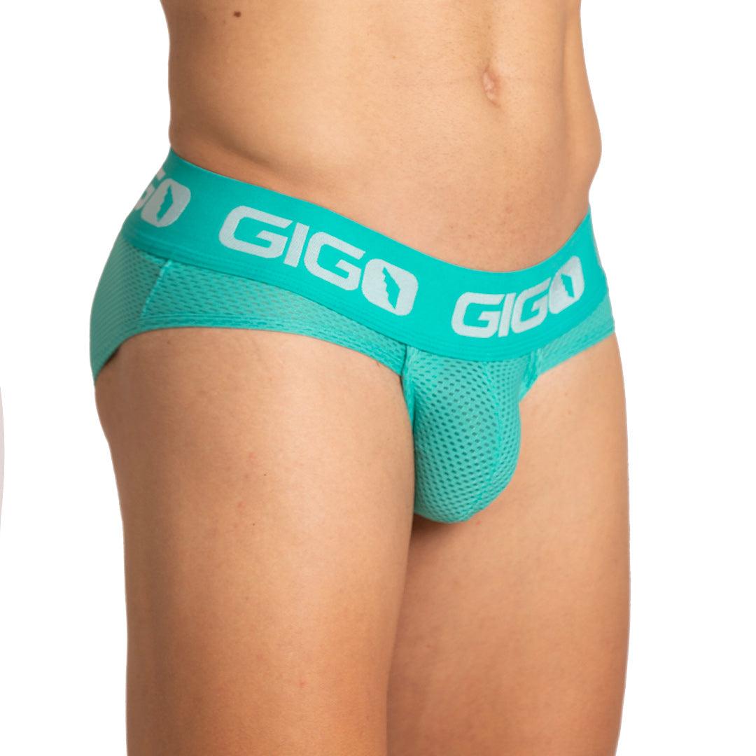 ENERGETIC GREEN BRIEF - Gigo Underwear & MensWear