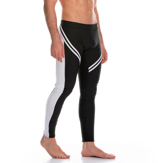 Enigmatic Black Leggins front view by Gigo Underwear