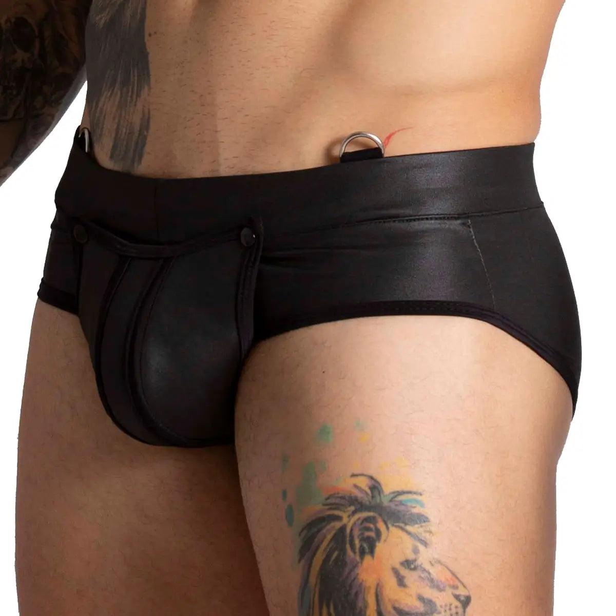 F FETISH BLACK BRIEF - Gigo Underwear & MensWear