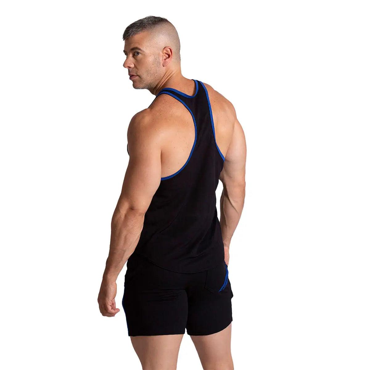 F FETISH BLUE TANK - Gigo Underwear & MensWear
