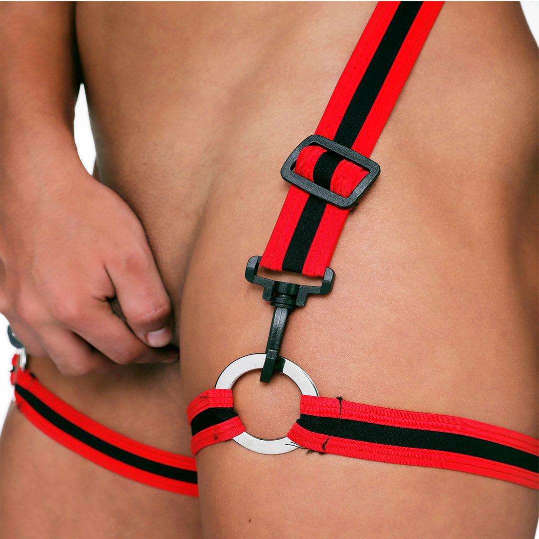 FETISH RED BODY HARNESS - Gigo Underwear & MensWear