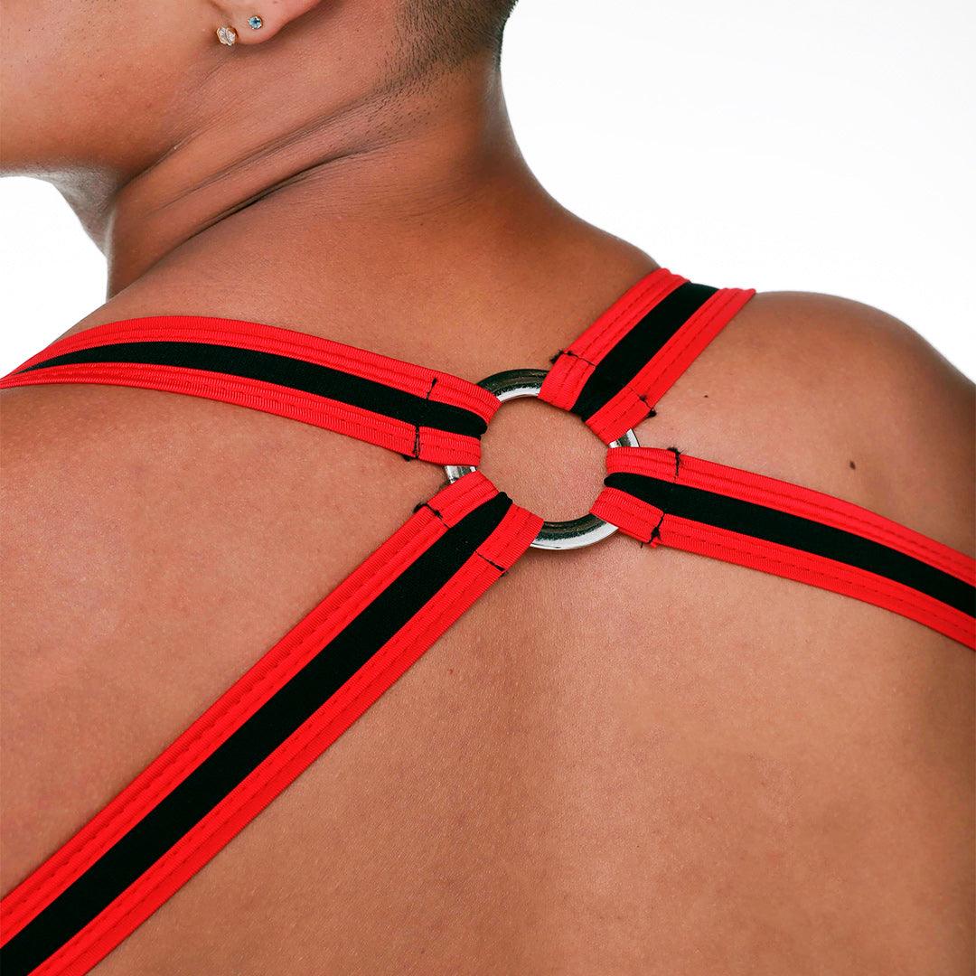 FETISH RED BODY HARNESS - Gigo Underwear & MensWear