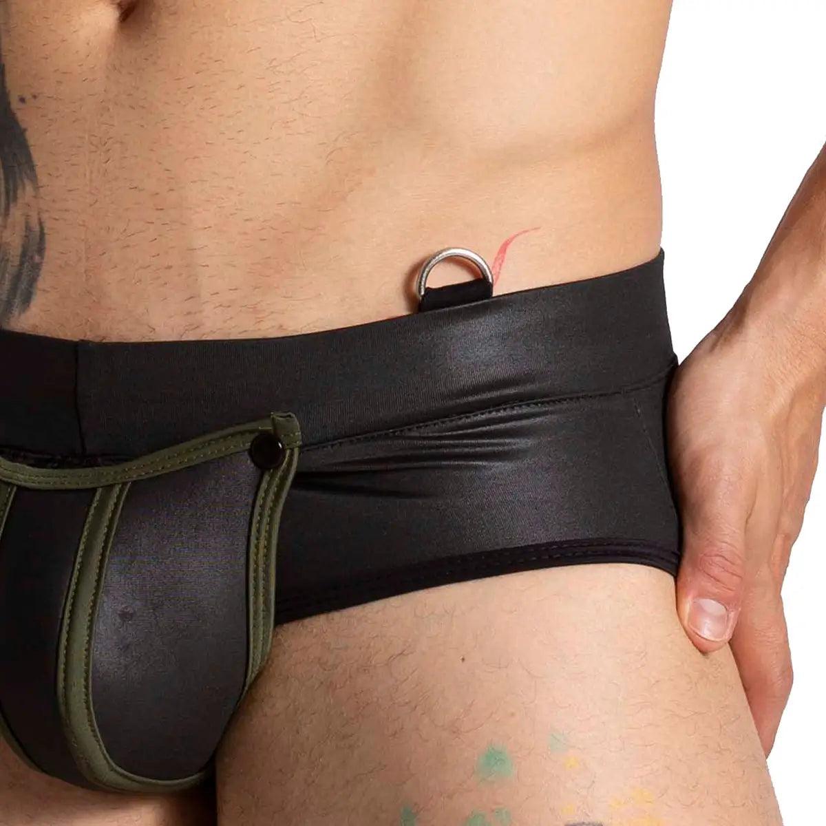 F FETISH GREEN BRIEF - Gigo Underwear & MensWear