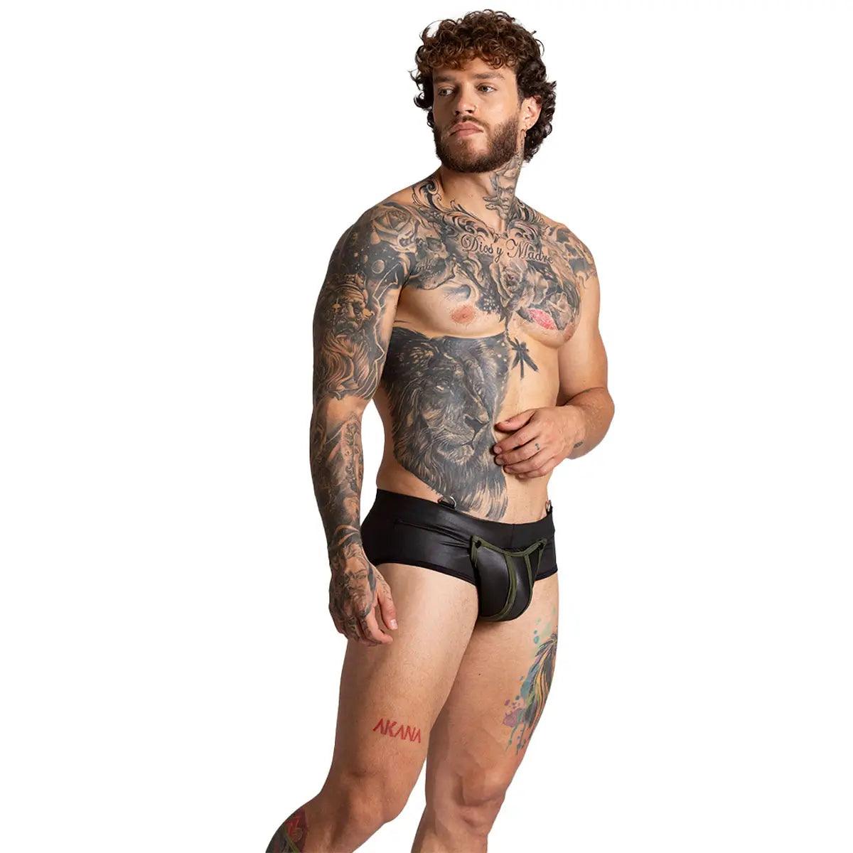 F FETISH GREEN BRIEF - Gigo Underwear & MensWear