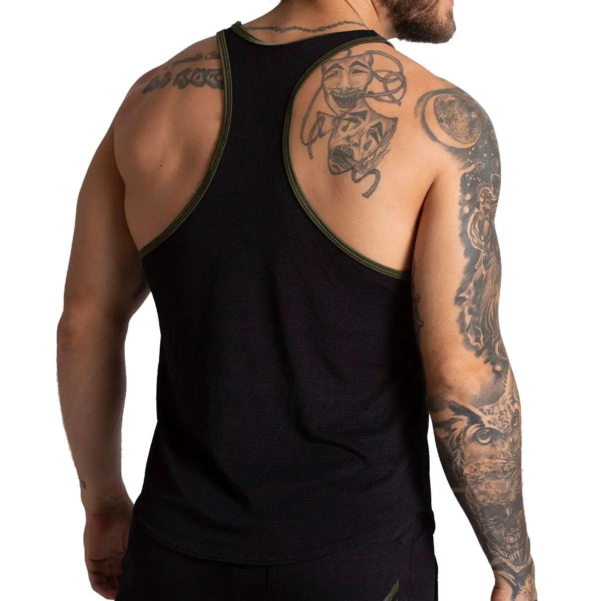 F FETISH GREEN TANK - Gigo Underwear & MensWear