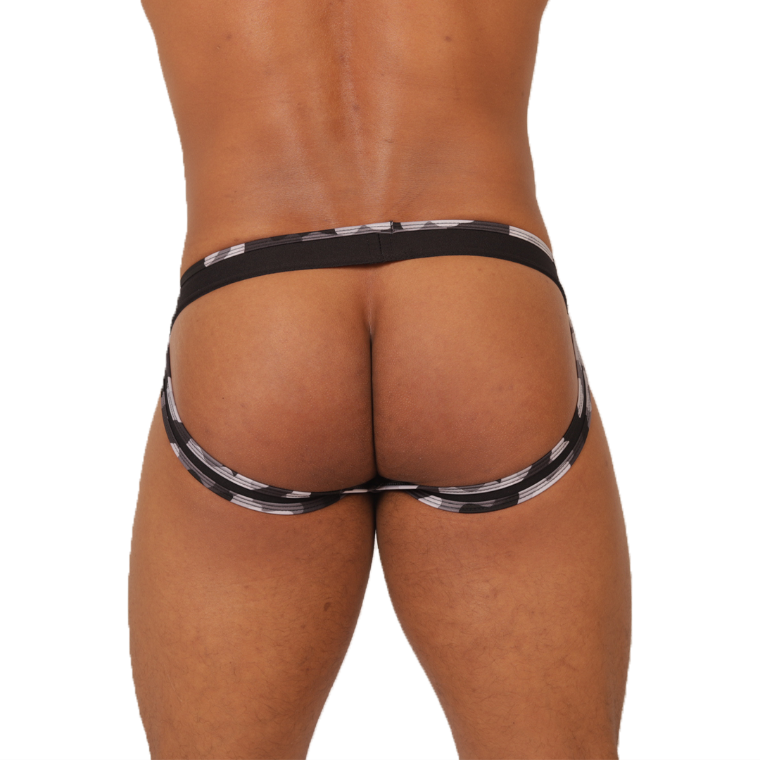 FEELING BLACK JOCKSTRAP - Sexy Men's Jockstrap with Contrast Waistband