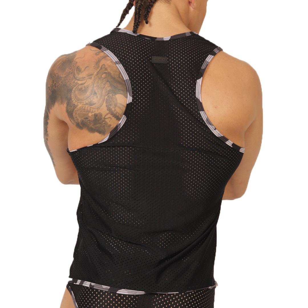 FEELING BLACK TANK - Gigo Underwear New Collection
