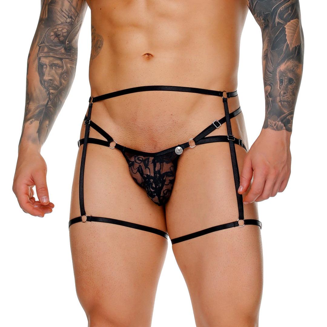 FEMALE BLACK JOCKSTRAP GELBERT BELT - Gigo Underwear & MensWear