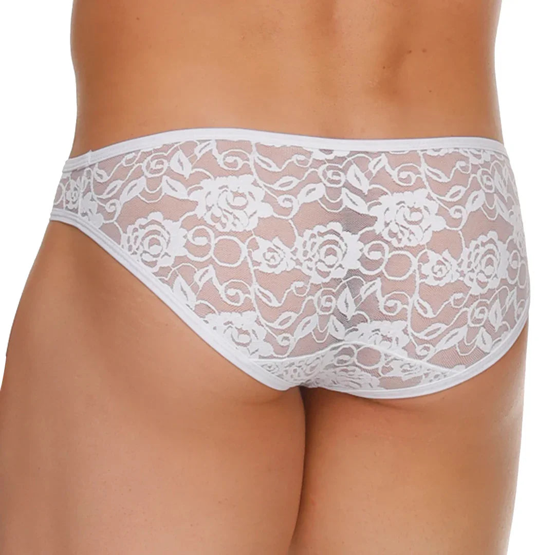 Female White Brief on model by Gigo Underwear