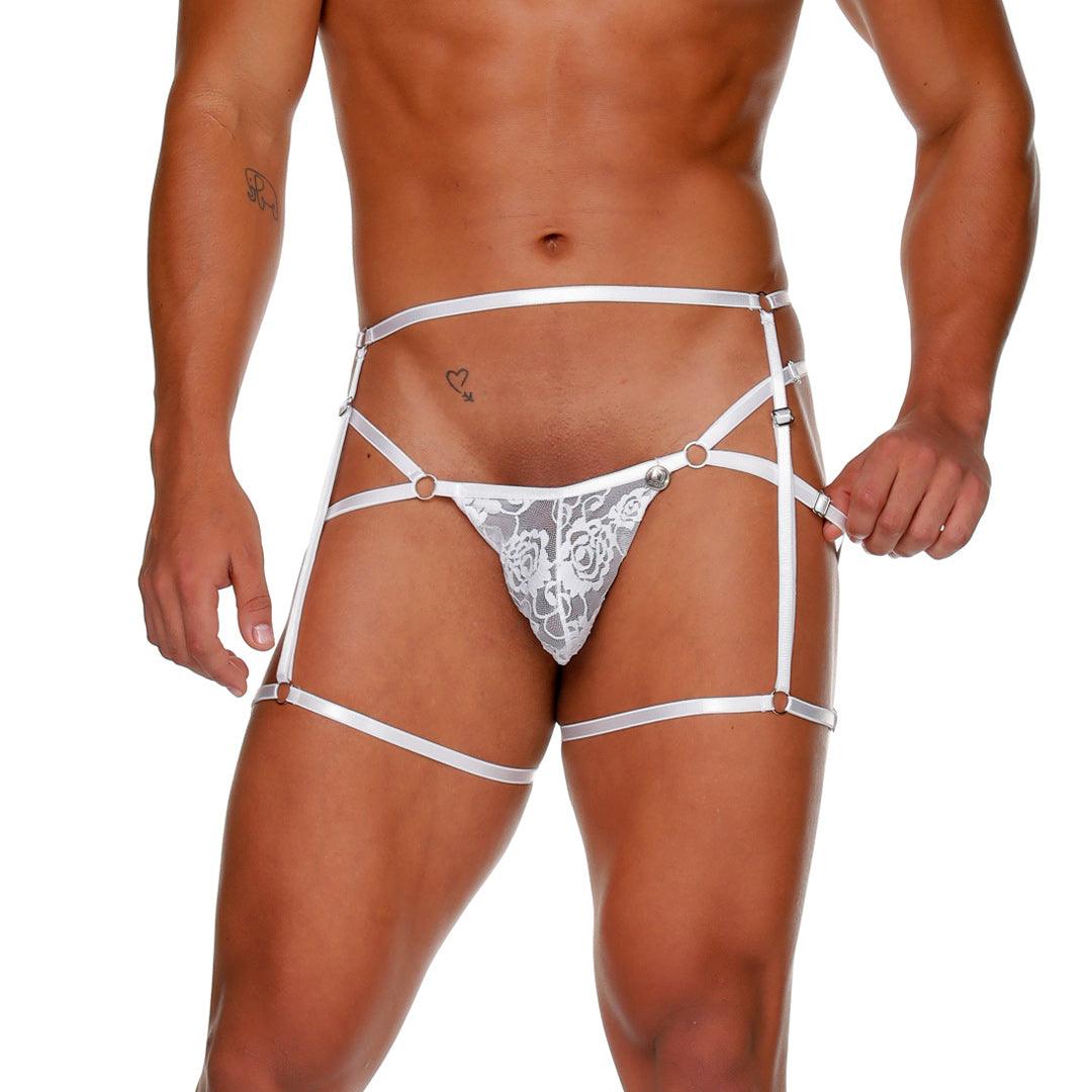 FEMALE WHITE JOCKSTRAP GELBERT BELT - Gigo Underwear & MensWear