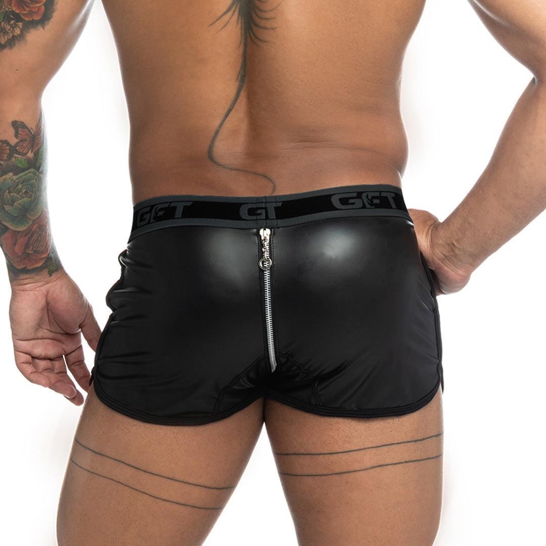 FETICHE BLACK ZIPPER SHORT - Gigo Underwear & MensWear