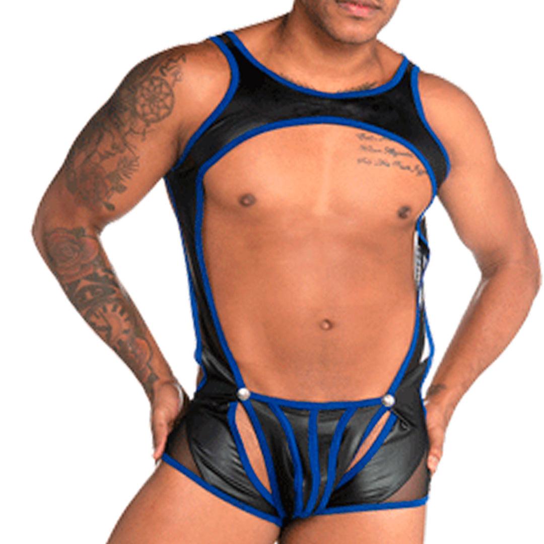 FETICHE BLUE SINGLET - Gigo Underwear & MensWear