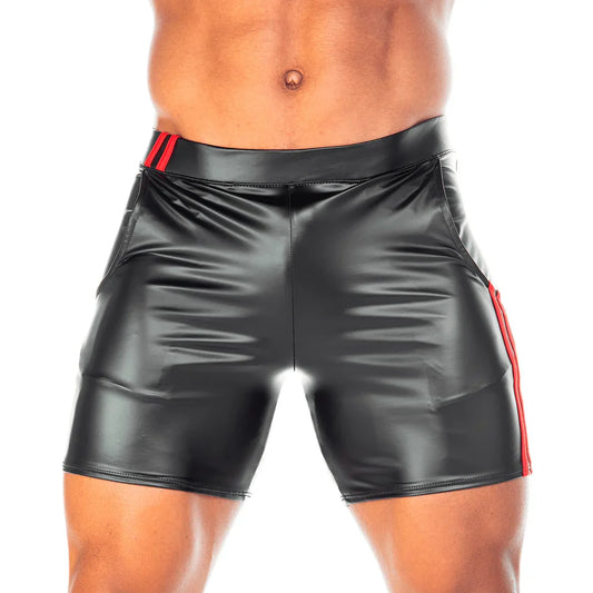 2 Fetiche Red Short front view by Gigo Underwear