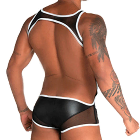 Fetiche White Singlet front view by Gigo Underwear