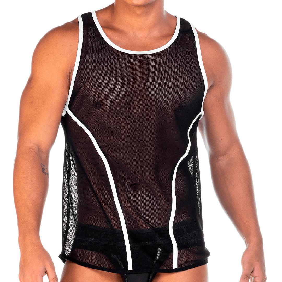 2 FETICHE WHITE TANK - Gigo Underwear & MensWear
