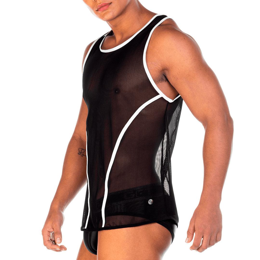 2 FETICHE WHITE TANK - Gigo Underwear & MensWear