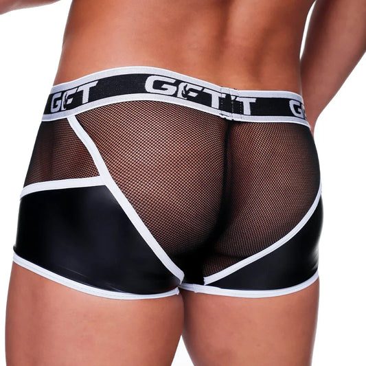 Fetish White Trunk front view by Gigo Underwear