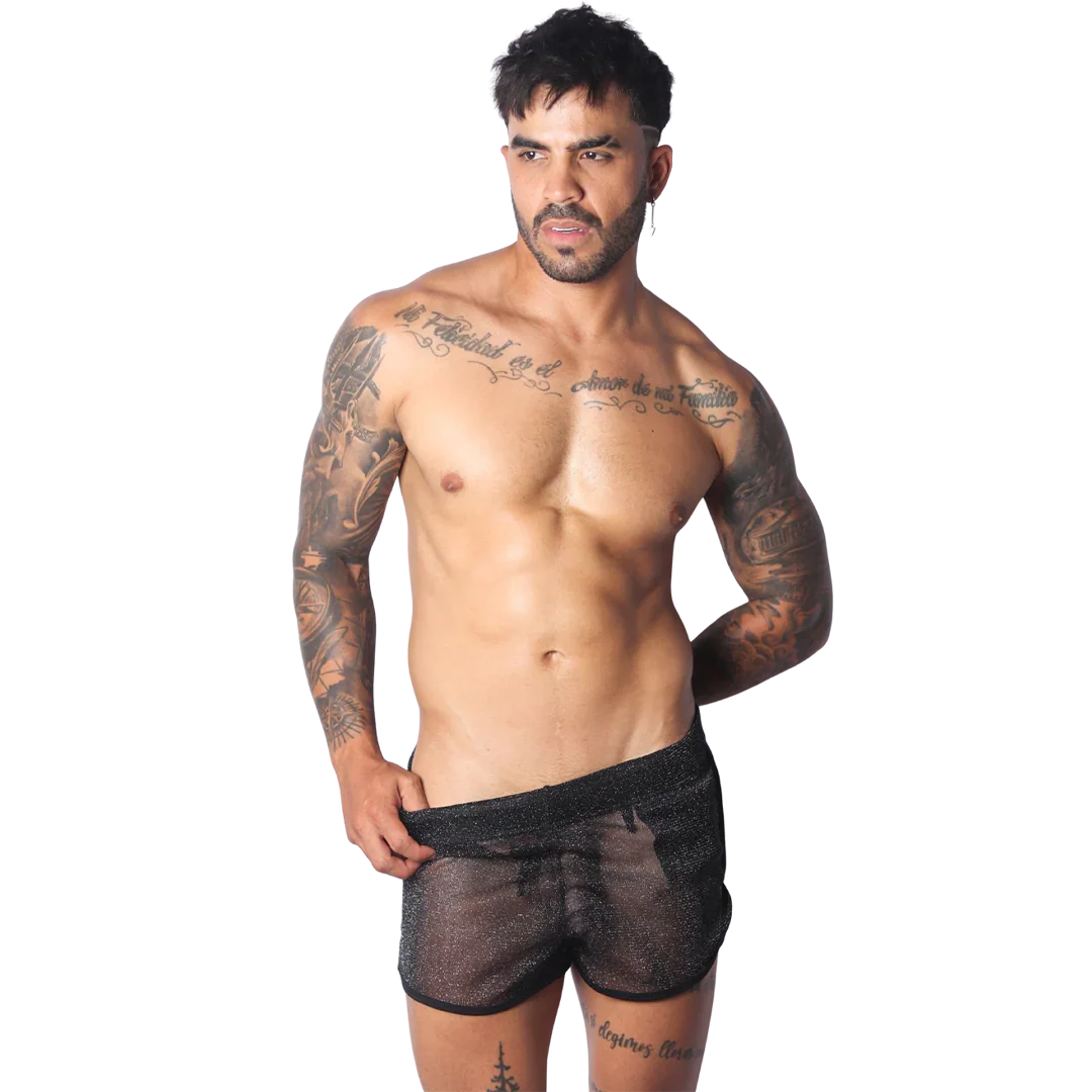 Flash Black Short on model by Gigo Underwear