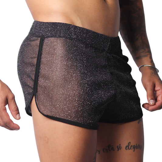 Flash Black Short front view by Gigo Underwear