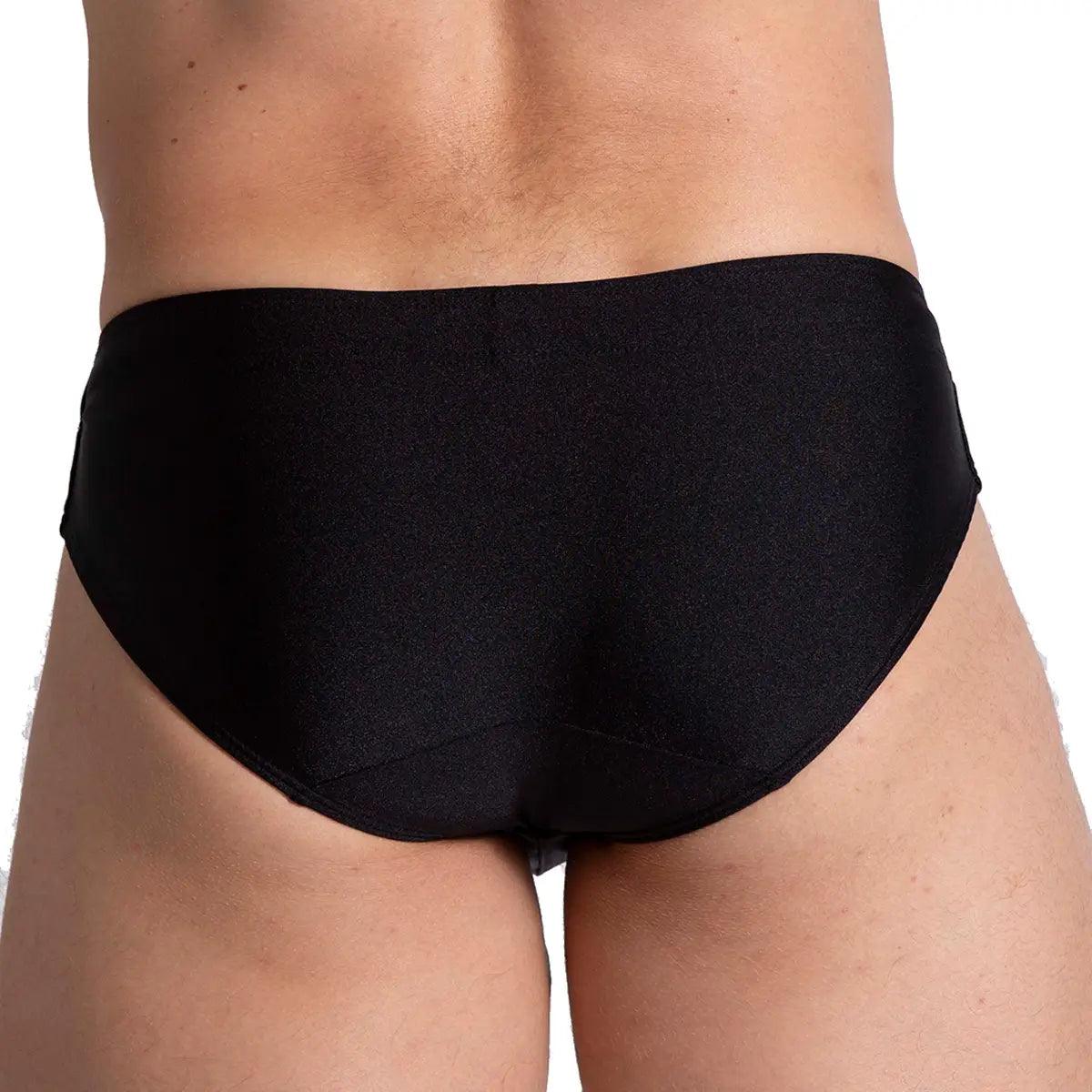 FLASHING BLACK SWIM BRIEF - Gigo Underwear & MensWear