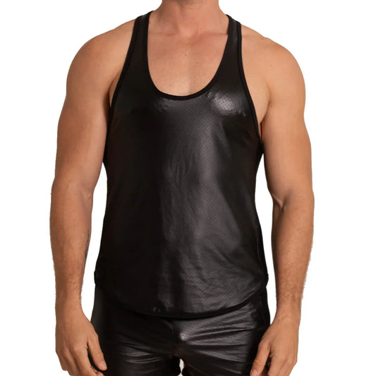 Foamy Tank front view by Gigo Underwear