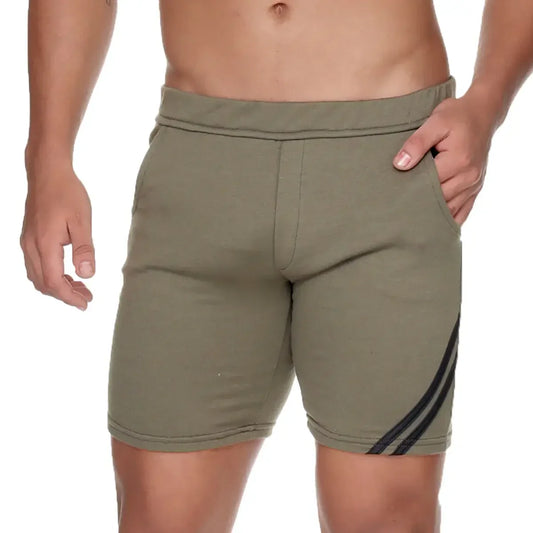 Forever Long Green Short front view by Gigo Underwear