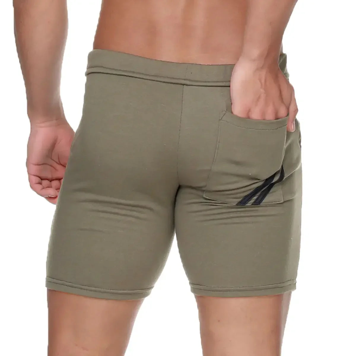 Forever Long Green Short back view by Gigo Underwear