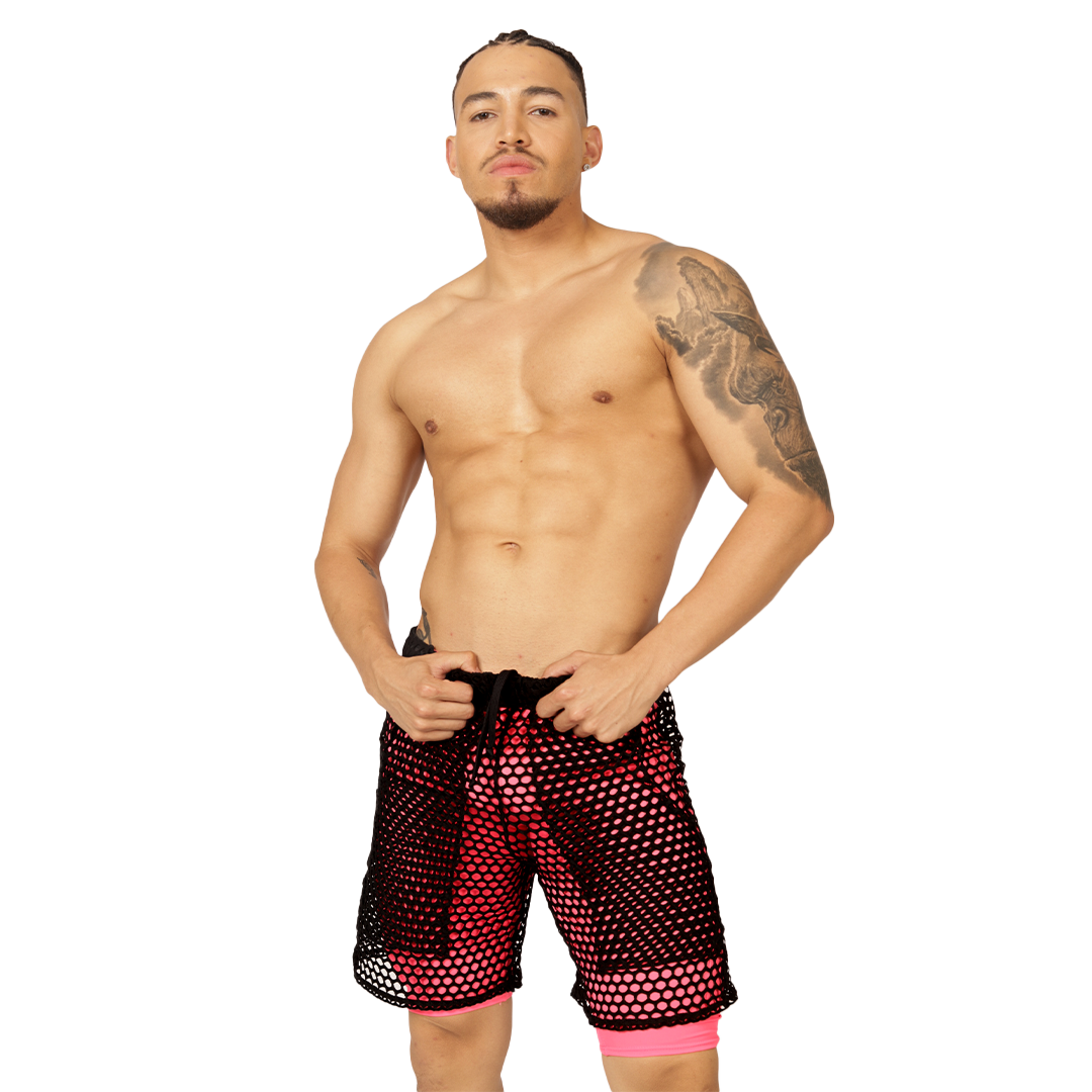 FRESH FUCHSIA SHORT - Bold Men's Brief with Contrasting Waistband