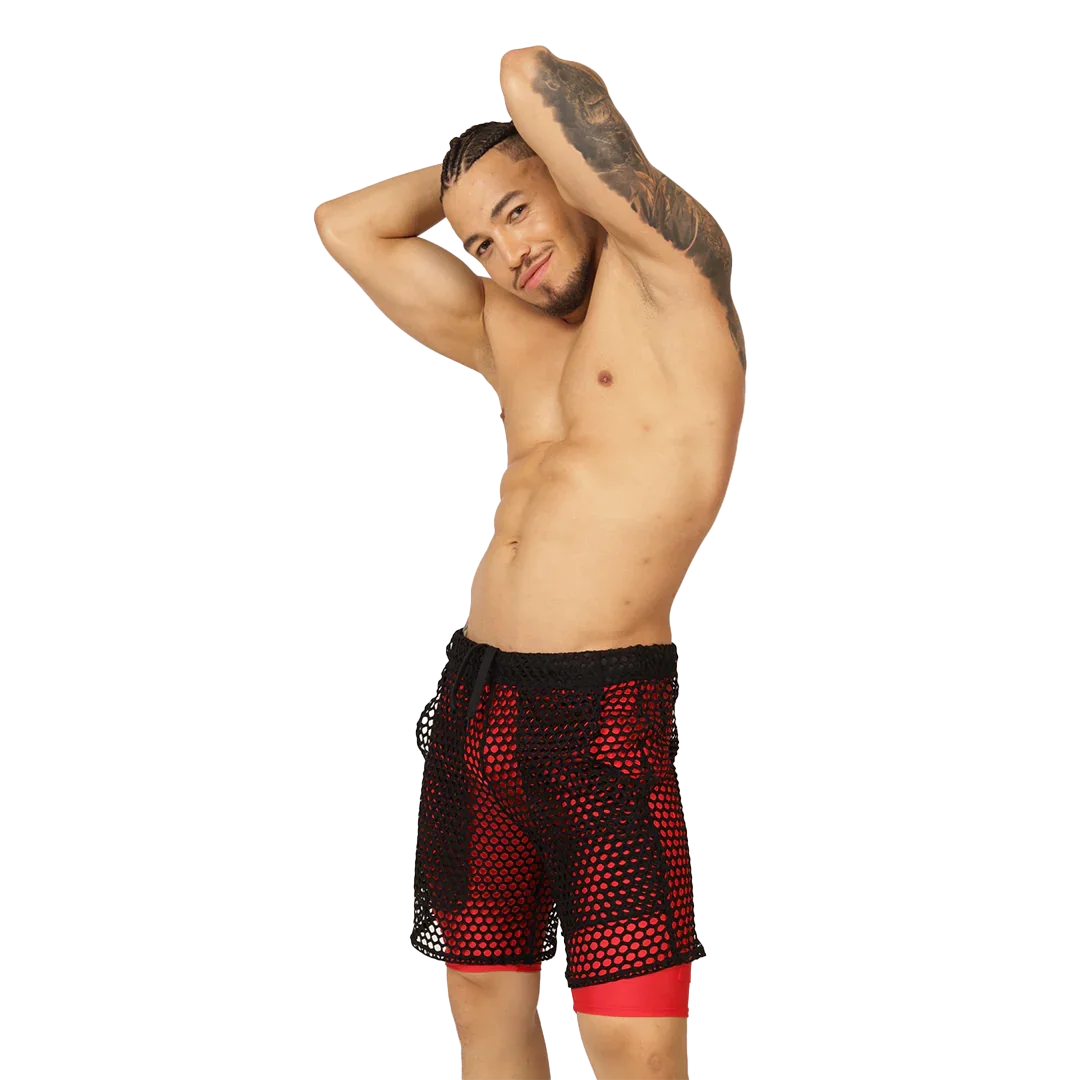 Fresh Red Short on model by Gigo Underwear
