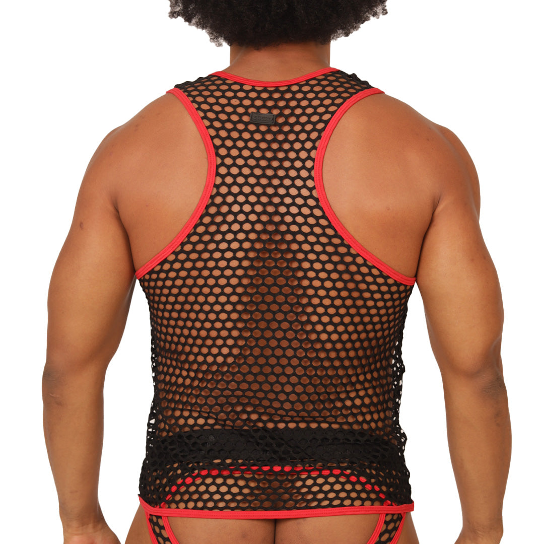 FRESH RED TANK - Men's Fetish Bodywear with Sexy Details