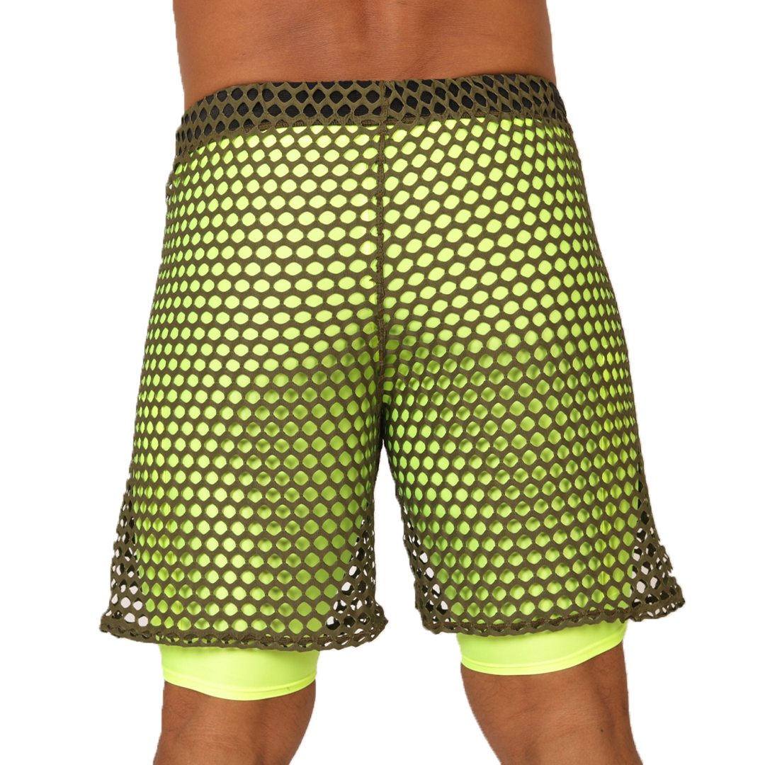 FRESH YELLOW SHORT - Bold Men's Brief with Contrasting Waistband