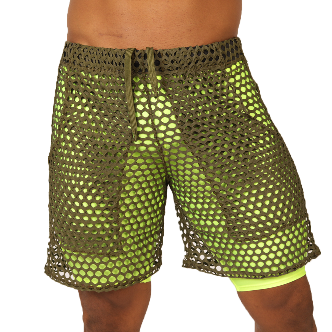 FRESH YELLOW SHORT - Bold Men's Brief with Contrasting Waistband