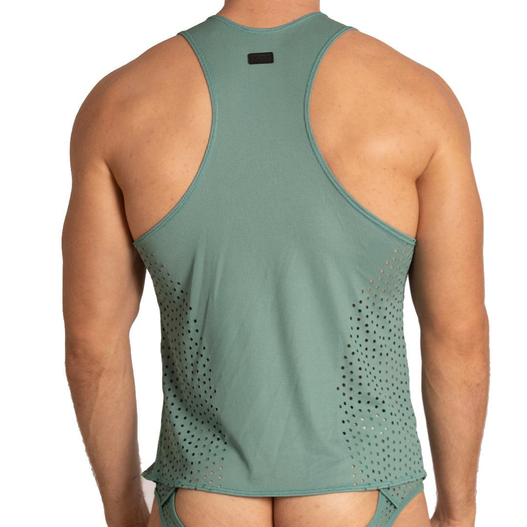 HIBRID GREEN TANK - Gigo Underwear & MensWear