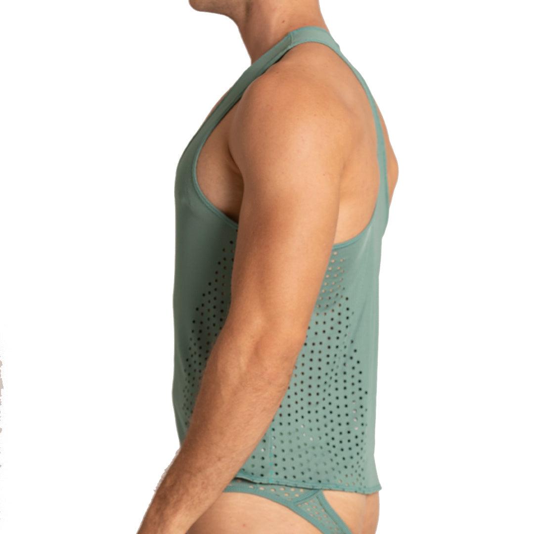 HIBRID GREEN TANK - Gigo Underwear & MensWear