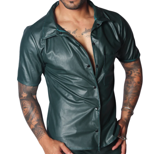 Hide Green Shirt front view by Gigo Underwear