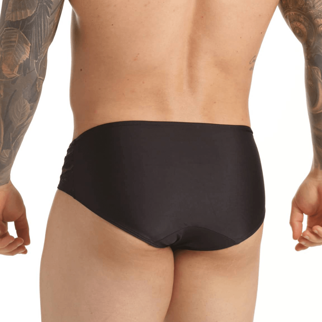 HINDU BLACK SWIM BRIEF - Gigo Underwear & MensWear