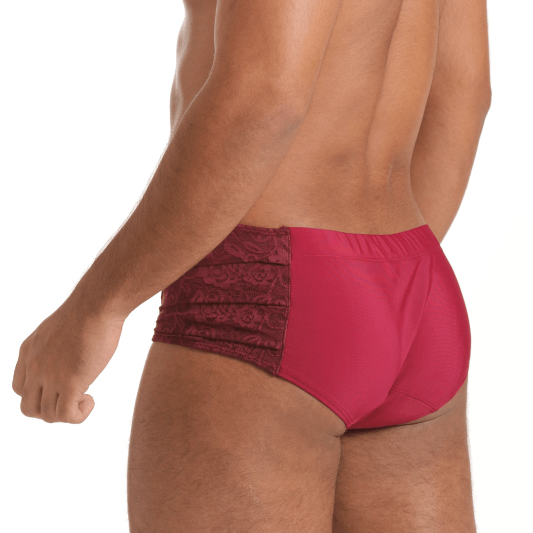 HINDU WINE SWIM BRIEF - Gigo Underwear & MensWear