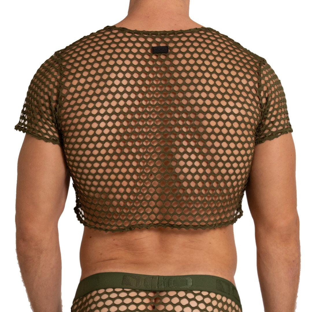 HOLE GREEN CROOP TOP - Gigo Underwear & MensWear