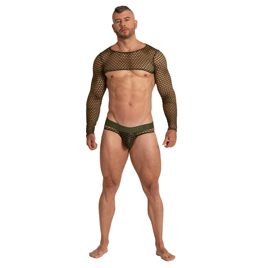 HOLE GREEN HARNESS - Gigo Underwear & MensWear
