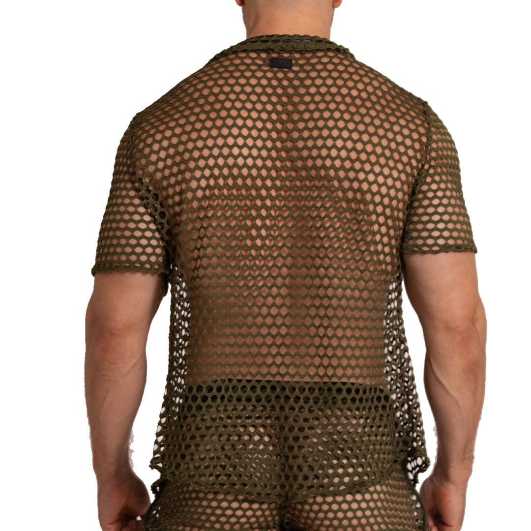 HOLE GREEN SHIRT - Gigo Underwear & MensWear