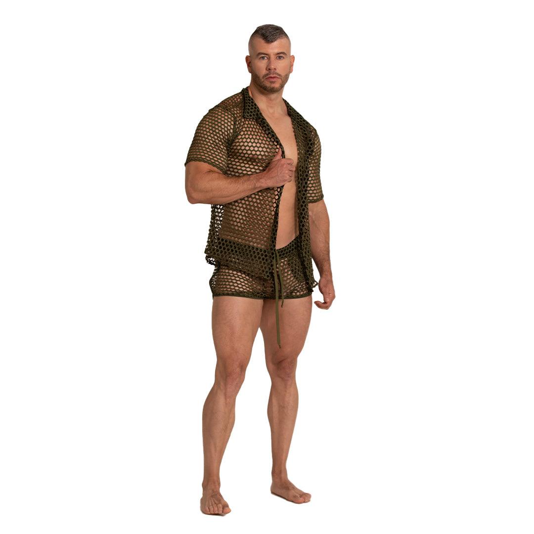 HOLE GREEN SHIRT - Gigo Underwear & MensWear