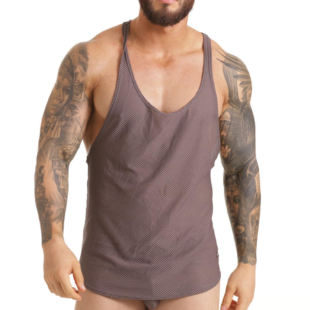 INSUPERABLE GRAY TANK - Gigo Underwear & MensWear