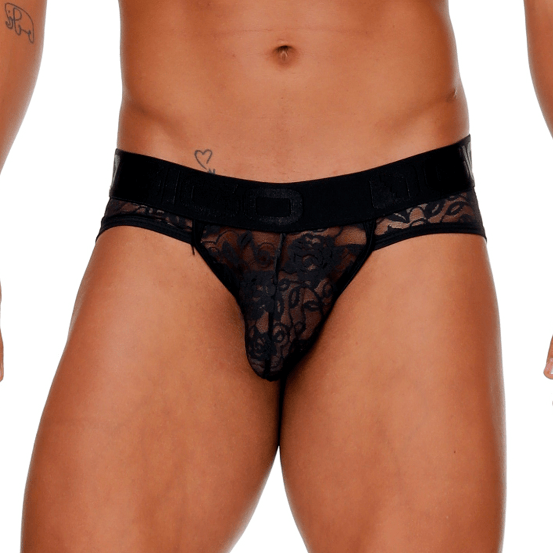 FEMALE BLACK BRIEF JOCKSTRAP - Gigo Underwear & MensWear