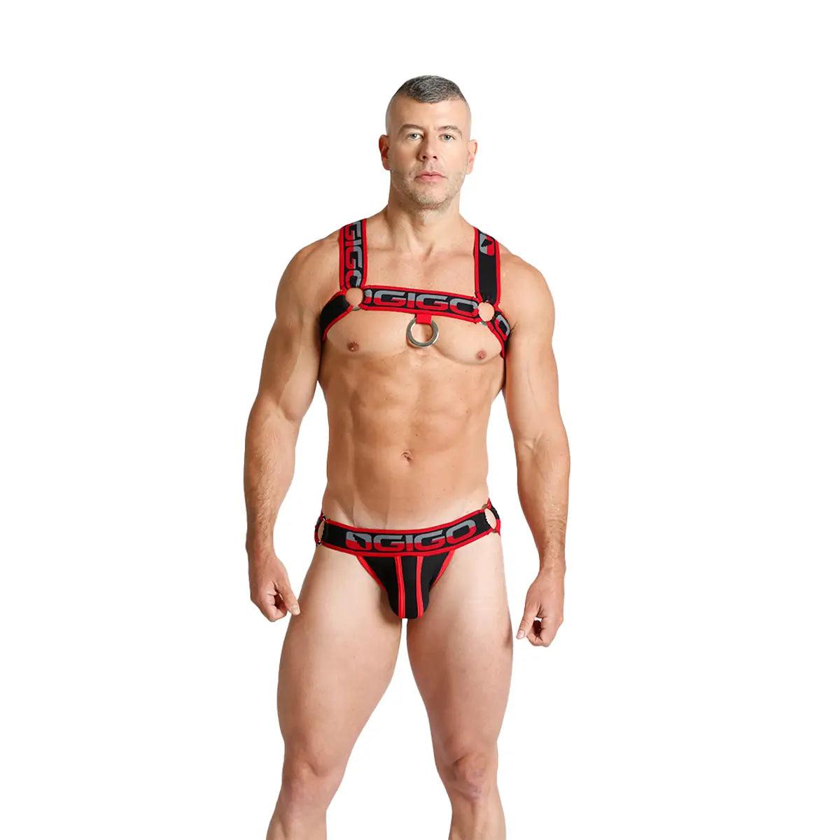 KARMA BLACK HARNESS - Gigo Underwear & MensWear