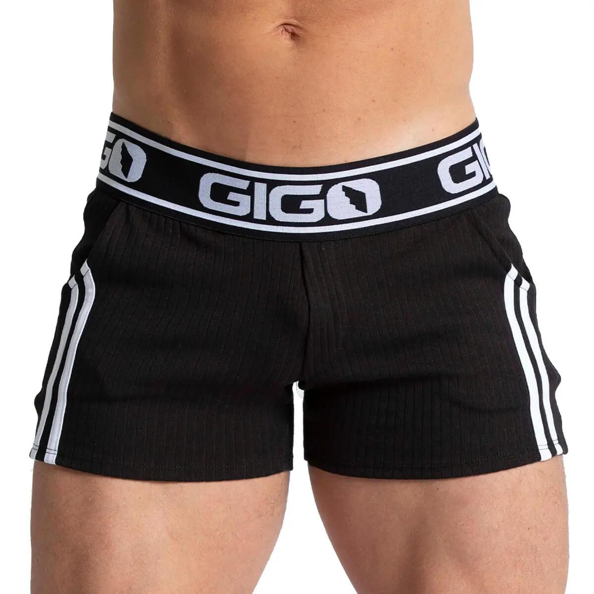 KHANAL BLACK SHORT - Gigo Underwear & MensWear