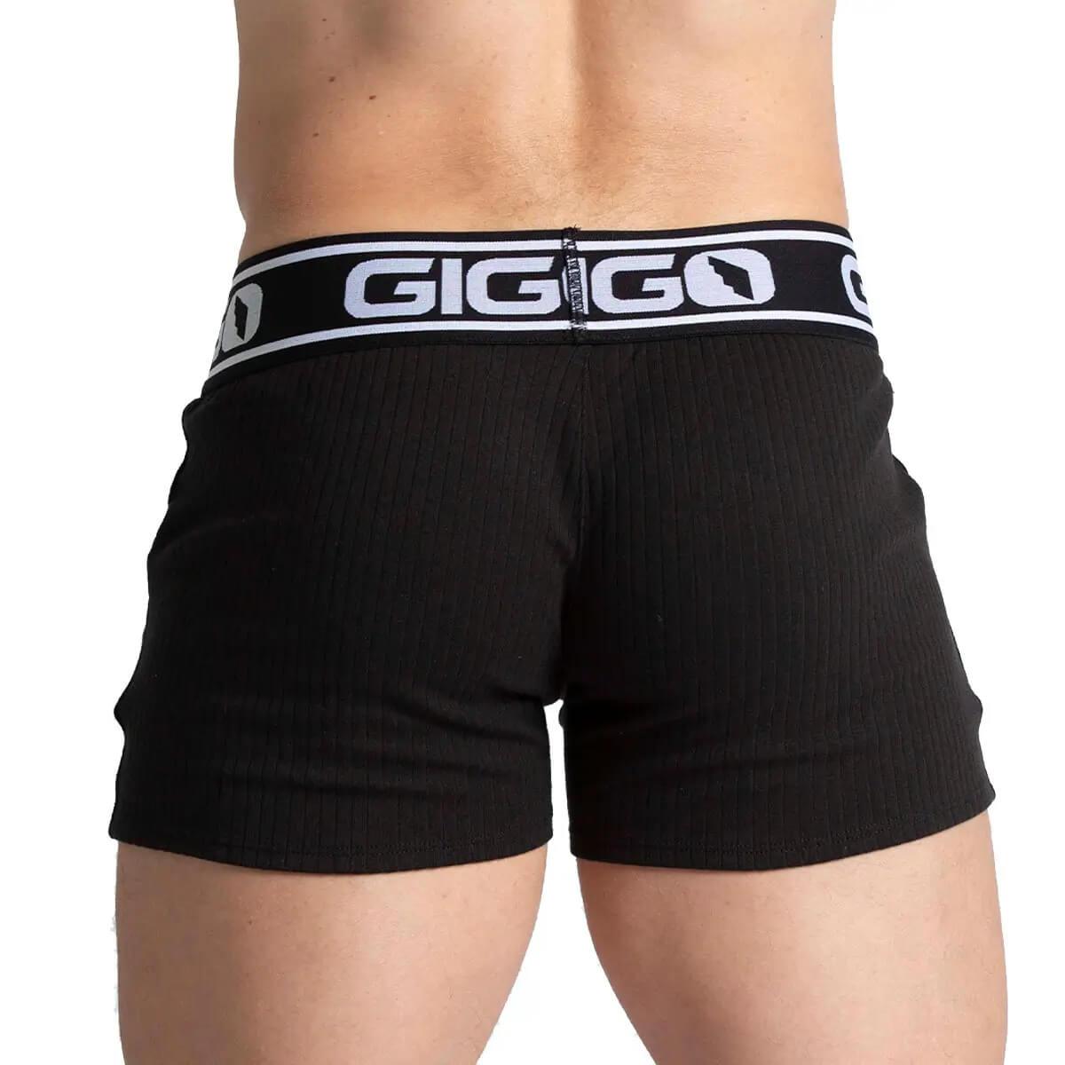 KHANAL BLACK SHORT - Gigo Underwear & MensWear