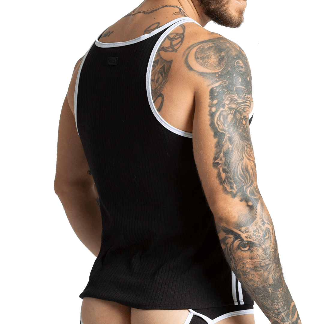 KHANAL BLACK TANK - Gigo Underwear & MensWear