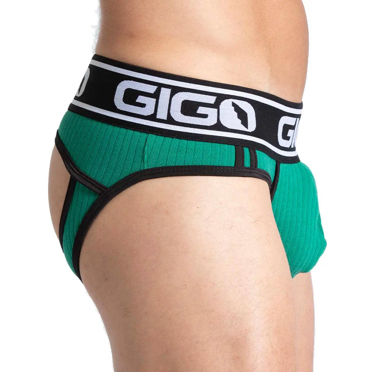 KHANAL GREEN BRIEF JOCK - Gigo Underwear & MensWear