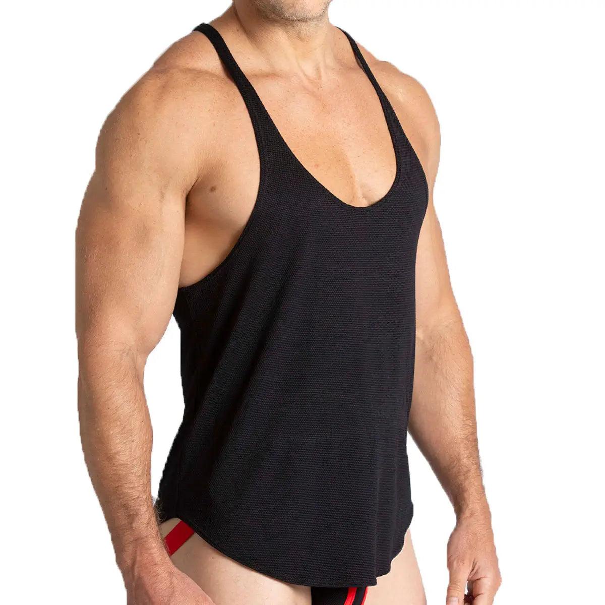 LEMON BLACK TANK - Gigo Underwear & MensWear