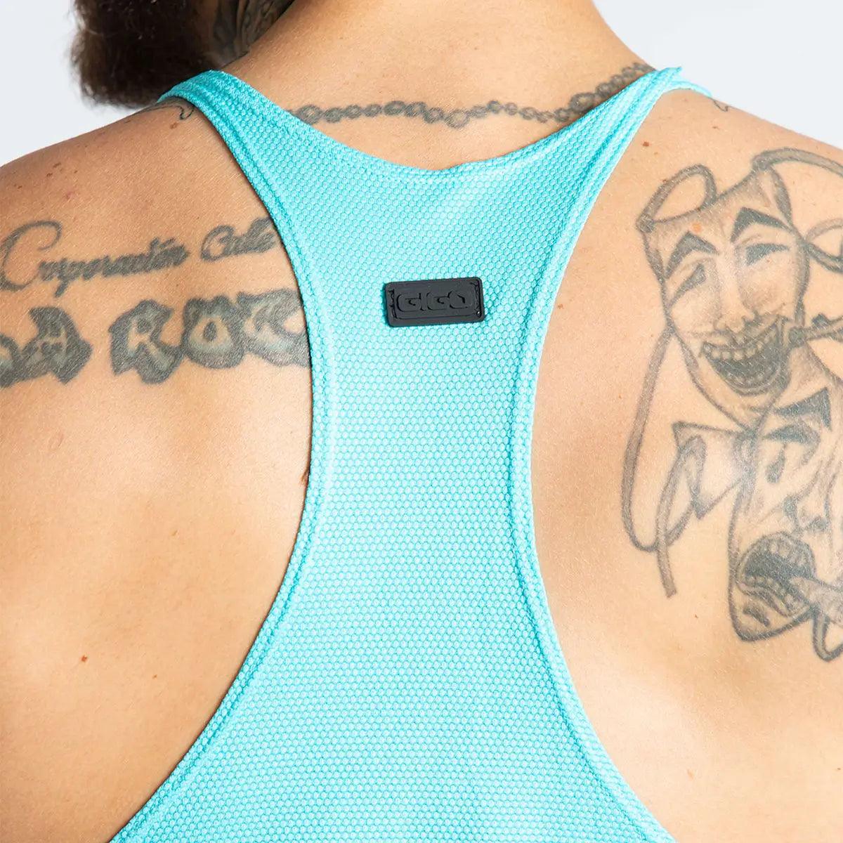 LEMON BLUE TANK - Gigo Underwear & MensWear
